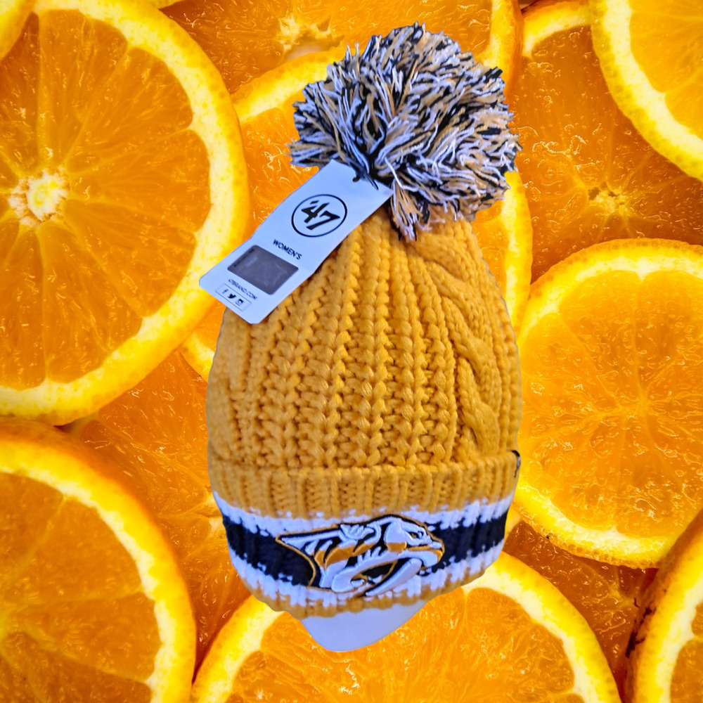 New 47  Missouri Tigers Orange and Gray‎ Pom Pom Knit Hat